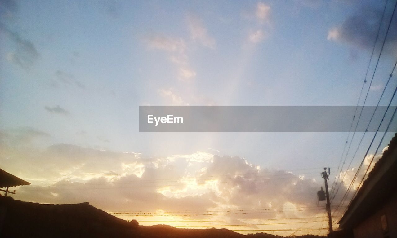 LOW ANGLE VIEW OF SKY DURING SUNSET