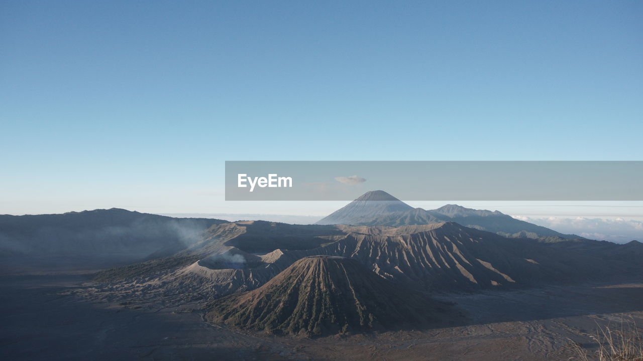 Scenic view of landscape against clear sky