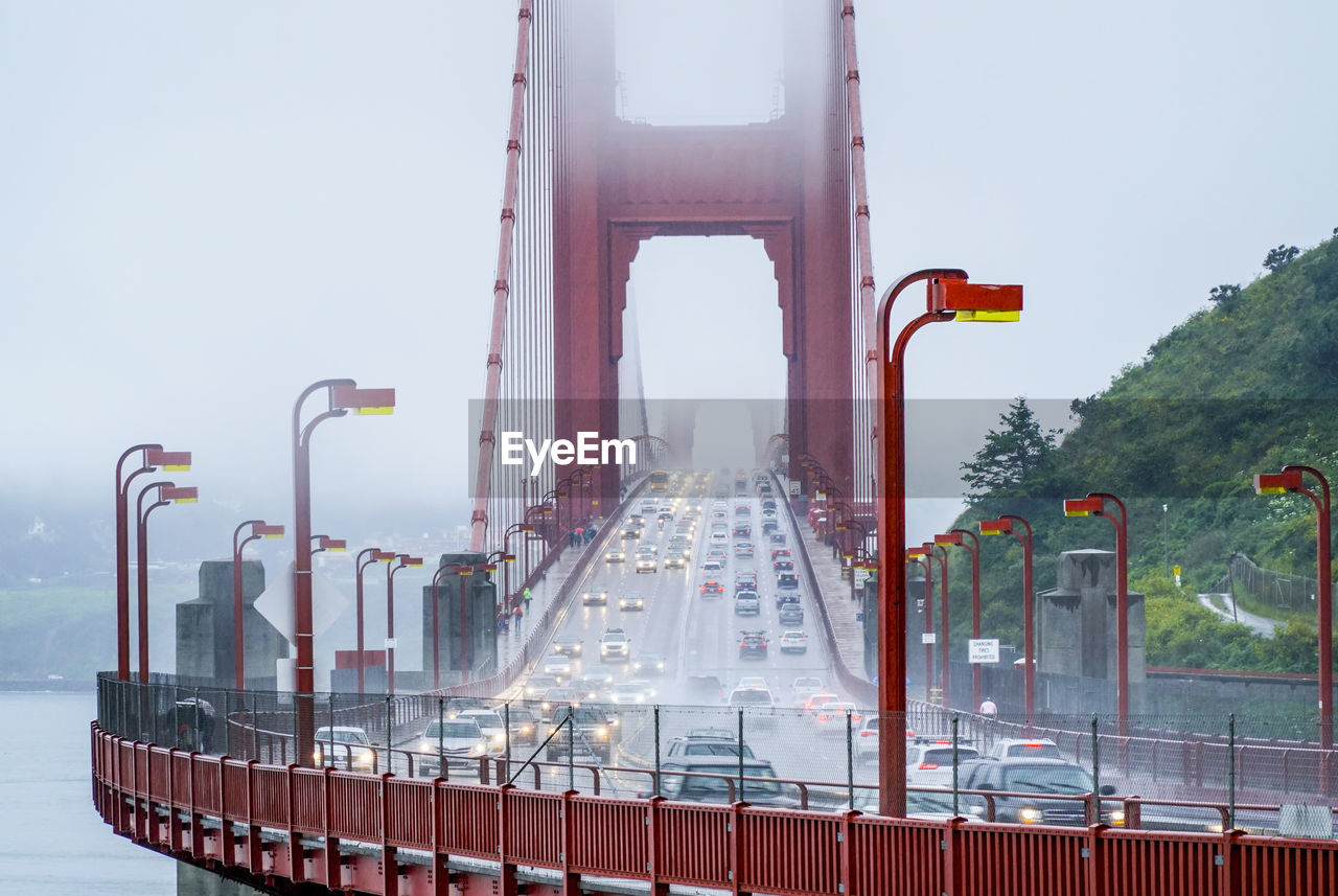 VIEW OF BRIDGE AGAINST SKY IN CITY