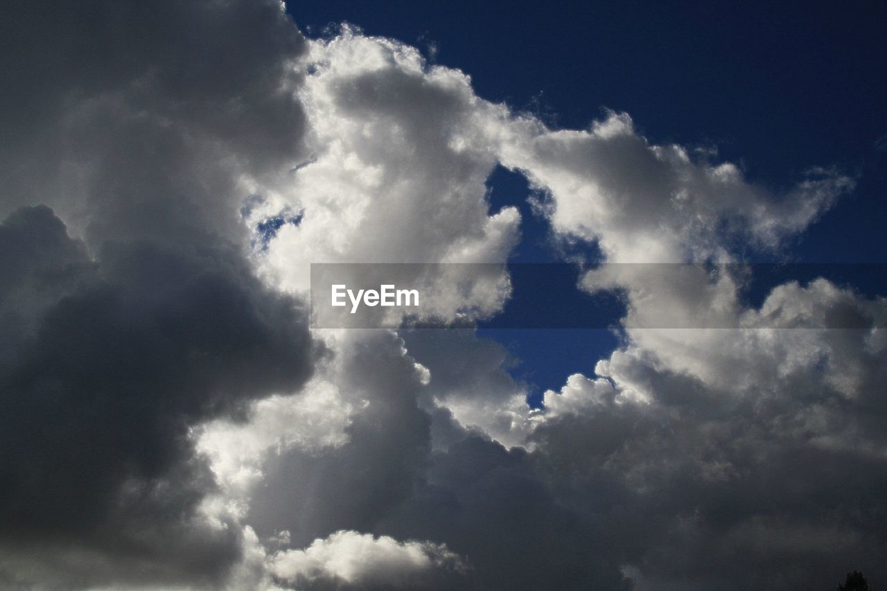 Low angle view of cloudy sky