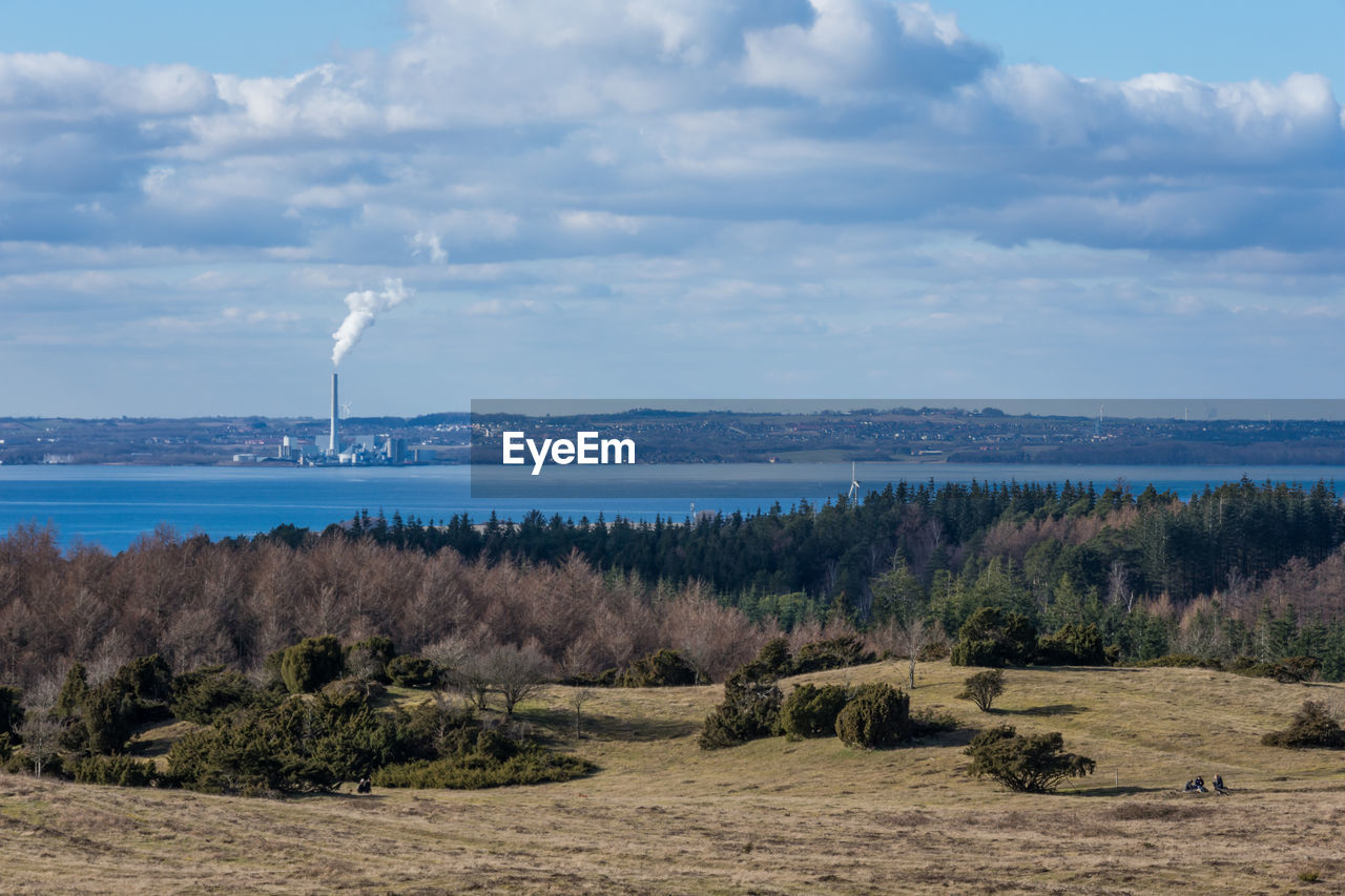 Mols bjerge nationalpark and aarhus in the horizon
