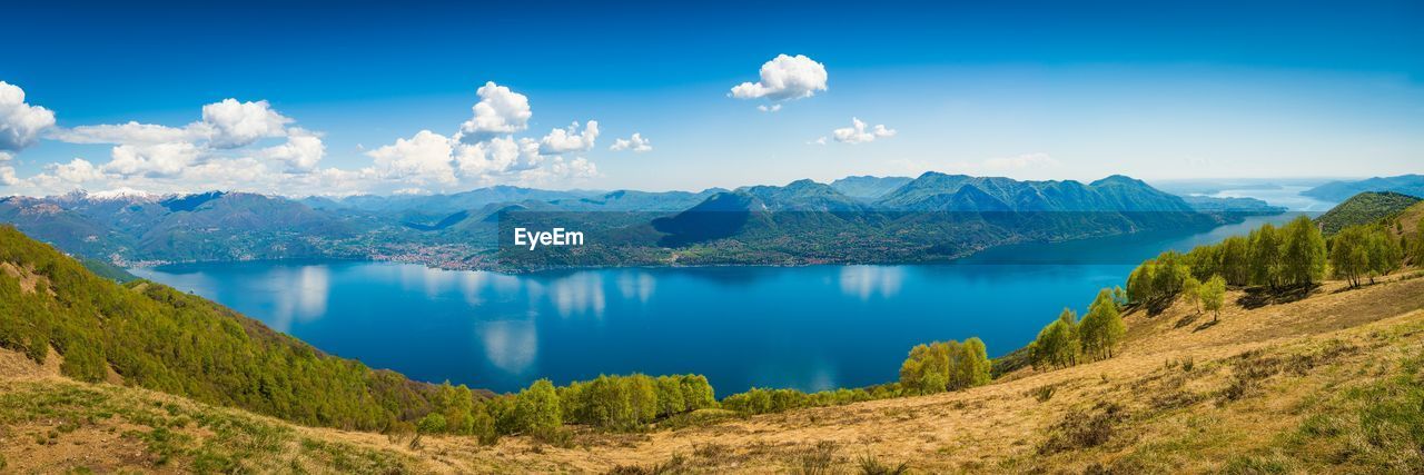 PANORAMIC VIEW OF LAKE AGAINST SKY