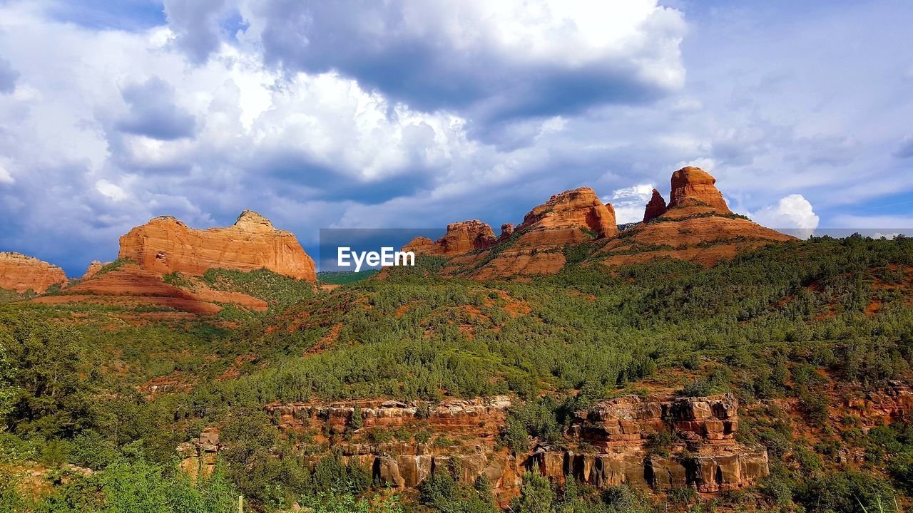 VIEW OF LANDSCAPE AGAINST CLOUDY SKY