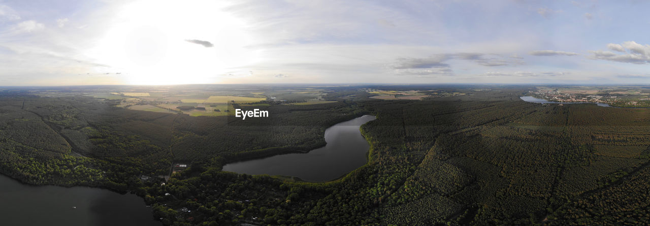 AERIAL VIEW OF LAND AGAINST SKY