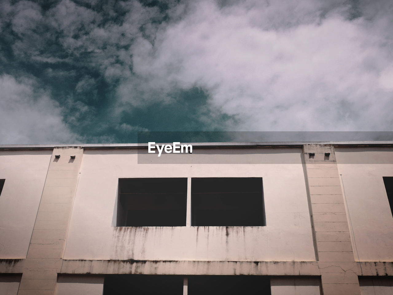 Low angle view of building against sky