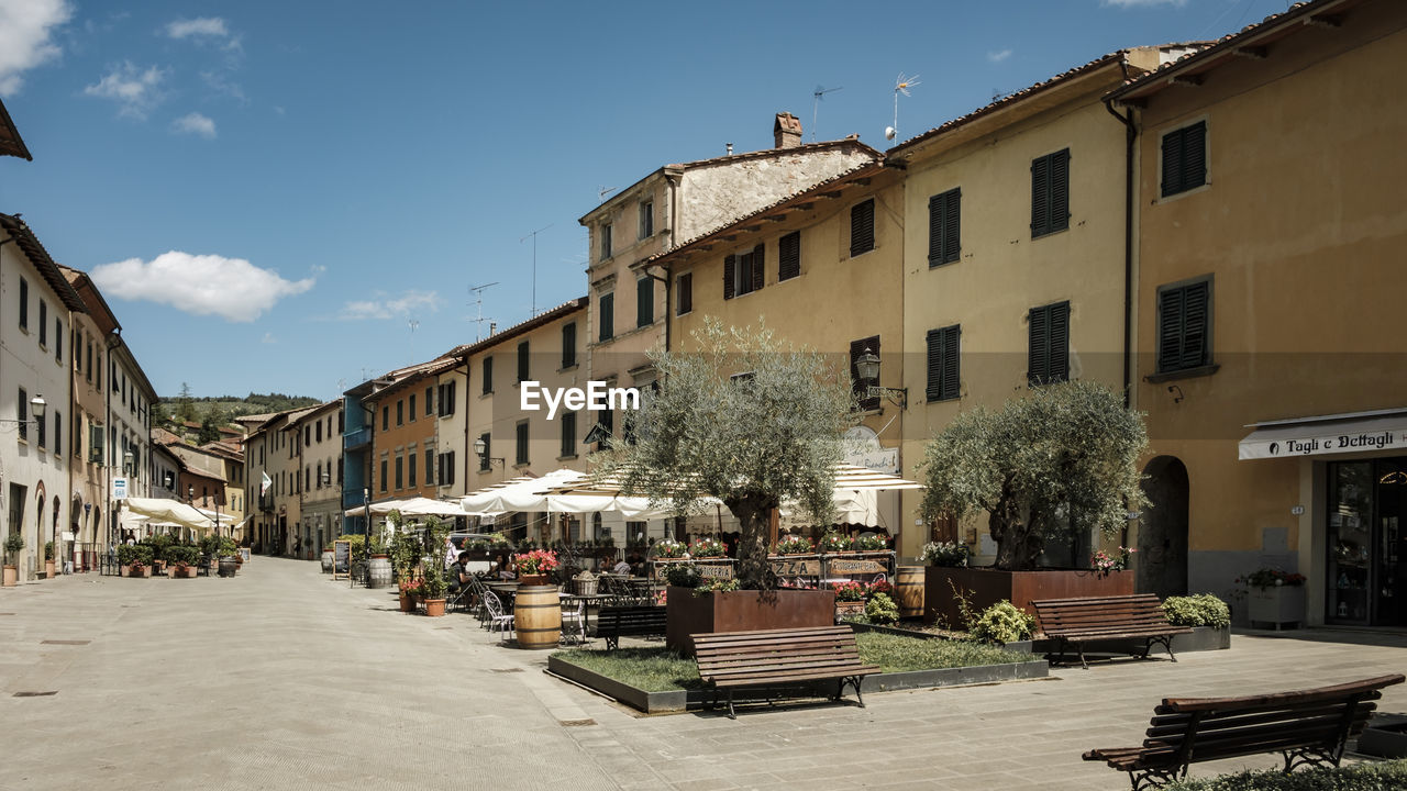 Typical old village in tuscany italy