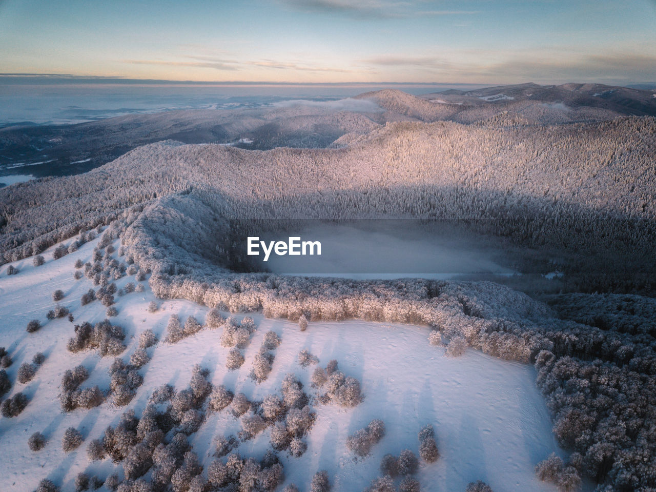 Aerial view view of landscape