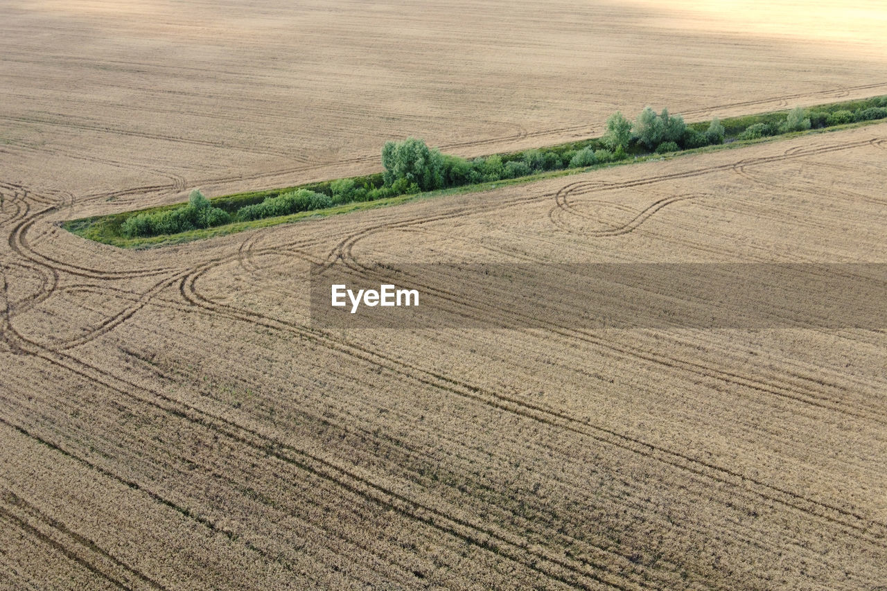 HIGH ANGLE VIEW OF FARM