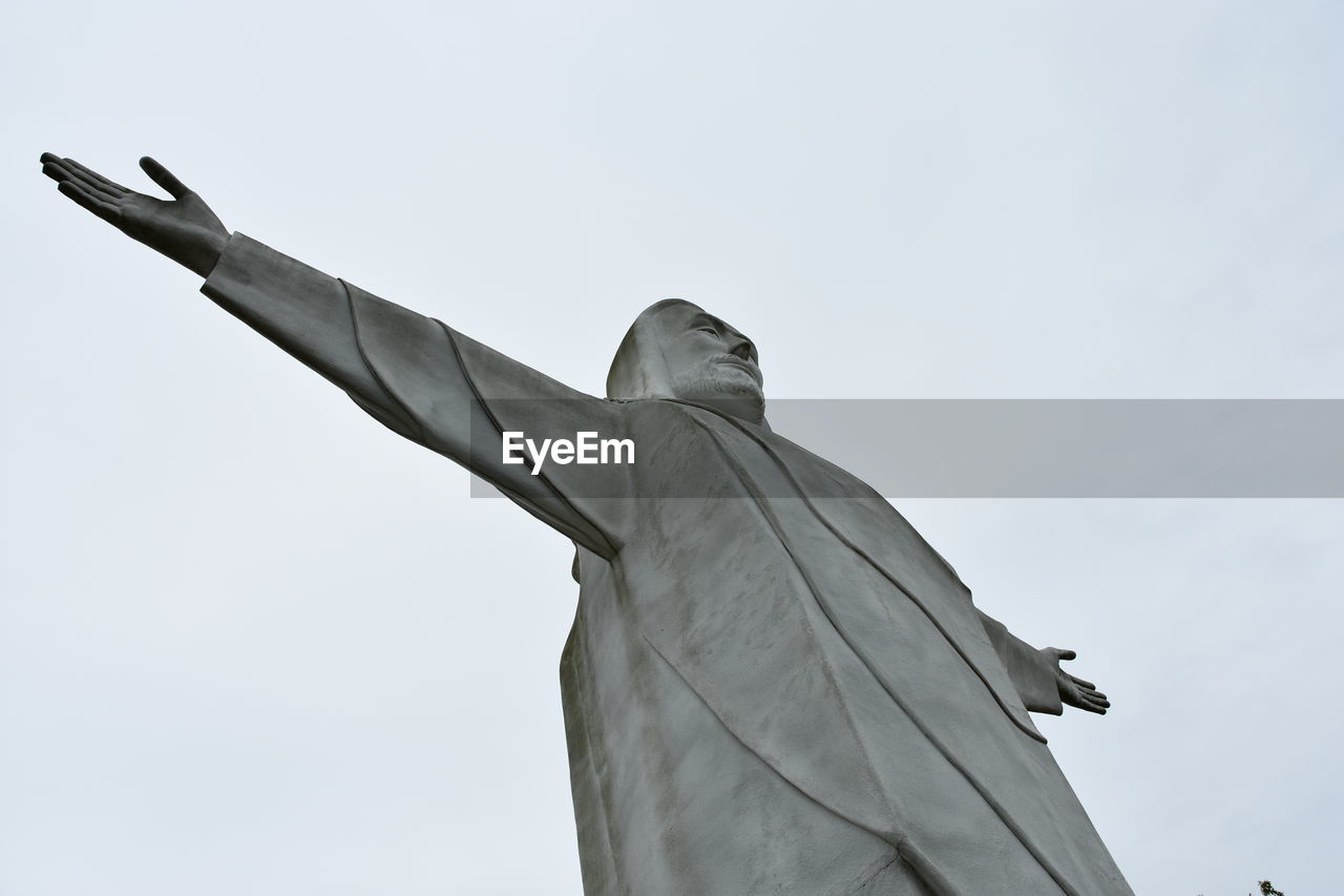 low angle view of statue