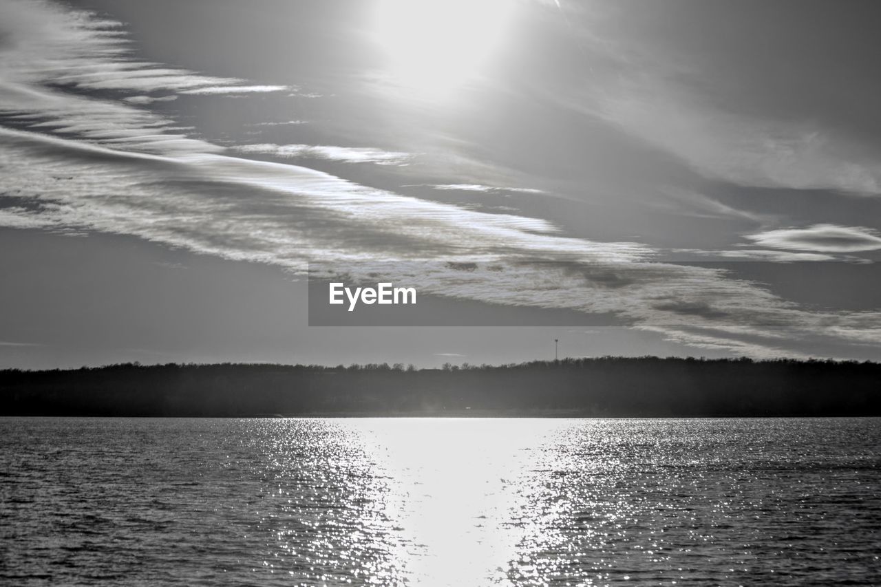 IDYLLIC SHOT OF LAKE AGAINST SKY