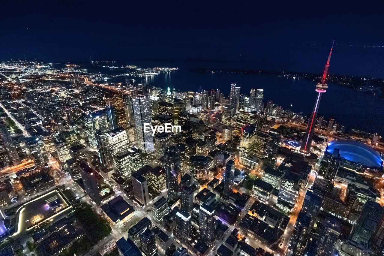 The north west of toronto at night