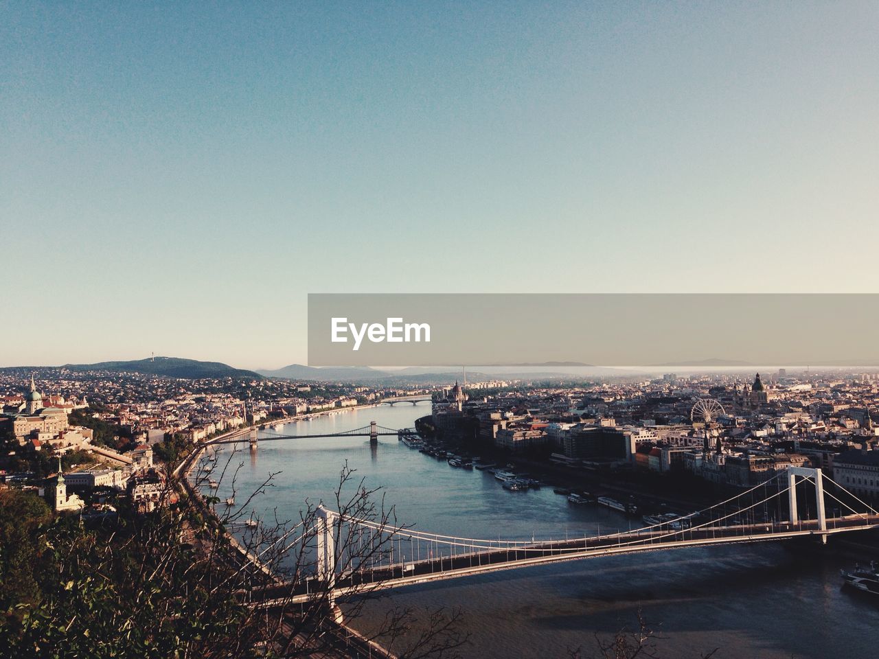 High angle view of cityscape