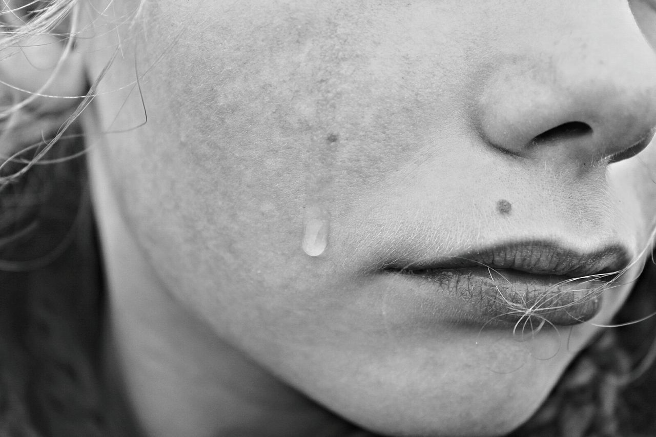 Close-up portrait of woman