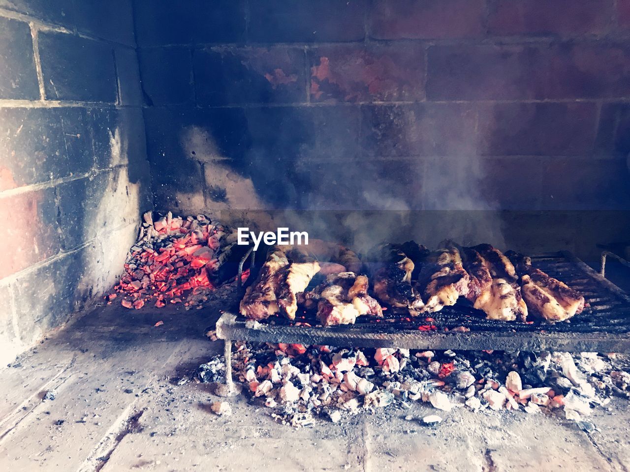 AUTUMN LEAVES ON BARBECUE