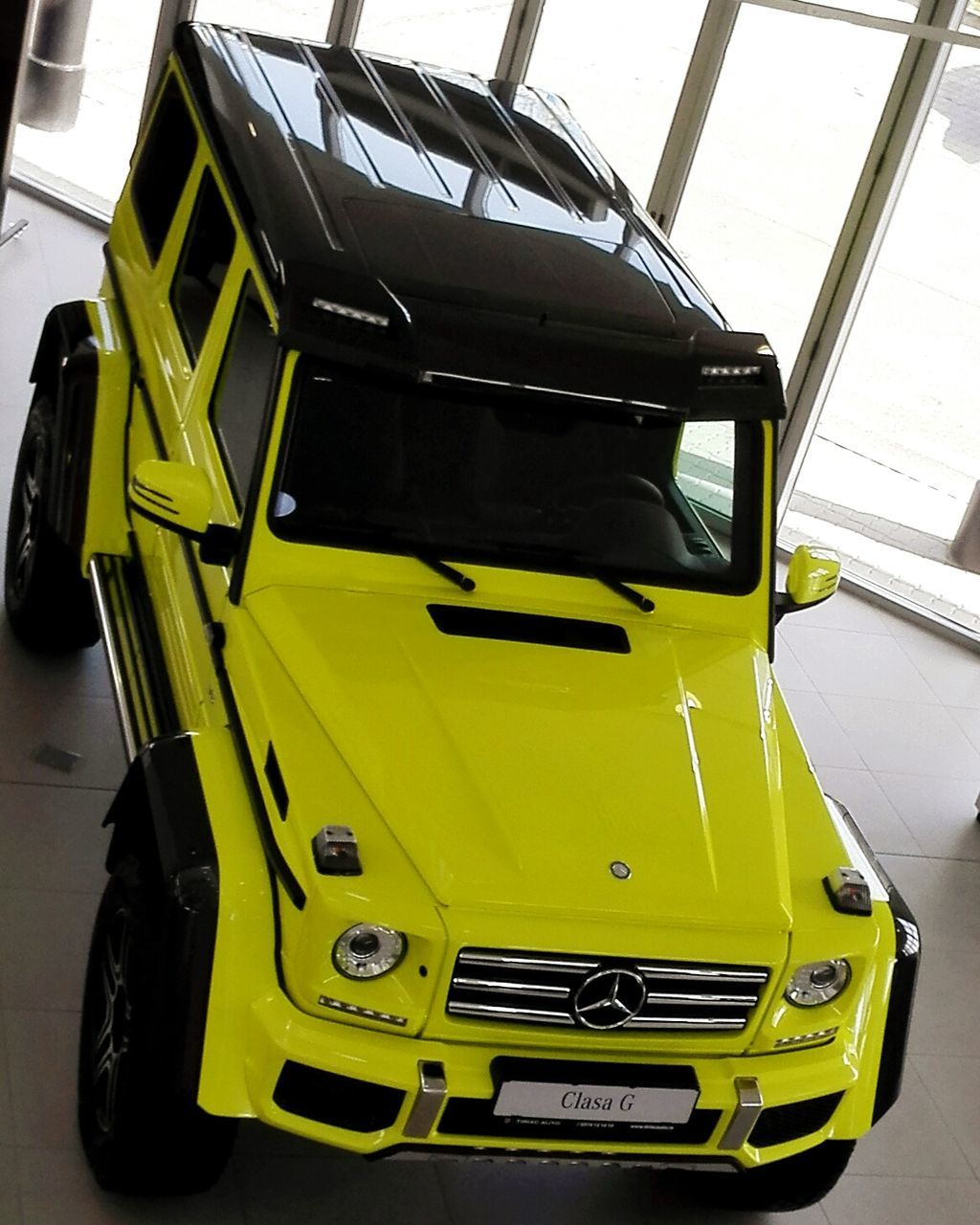 VIEW OF YELLOW CAR