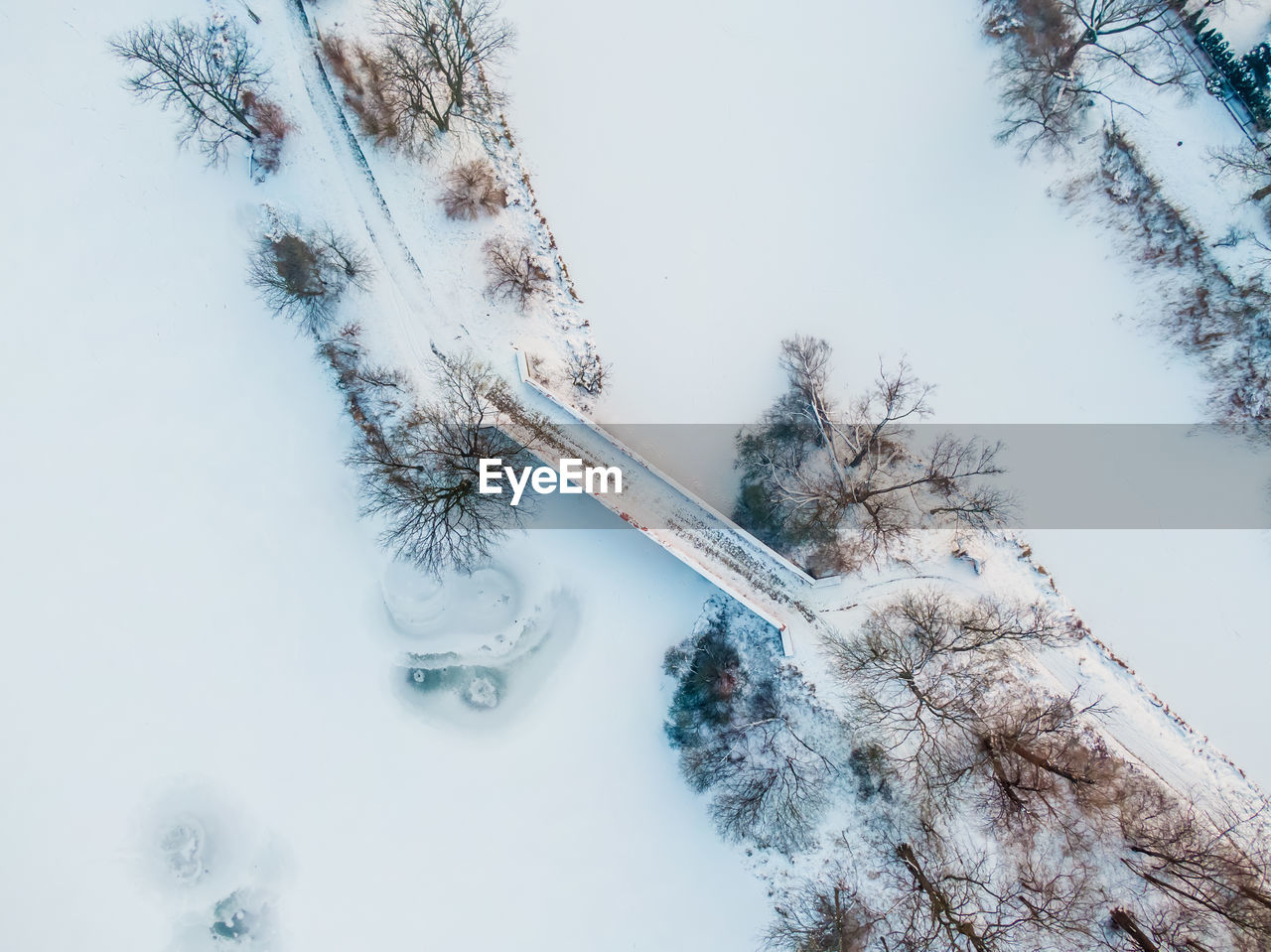 Low angle view of snow covered landscape