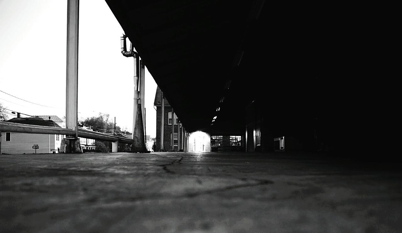 VIEW OF TRAIN ON ROAD