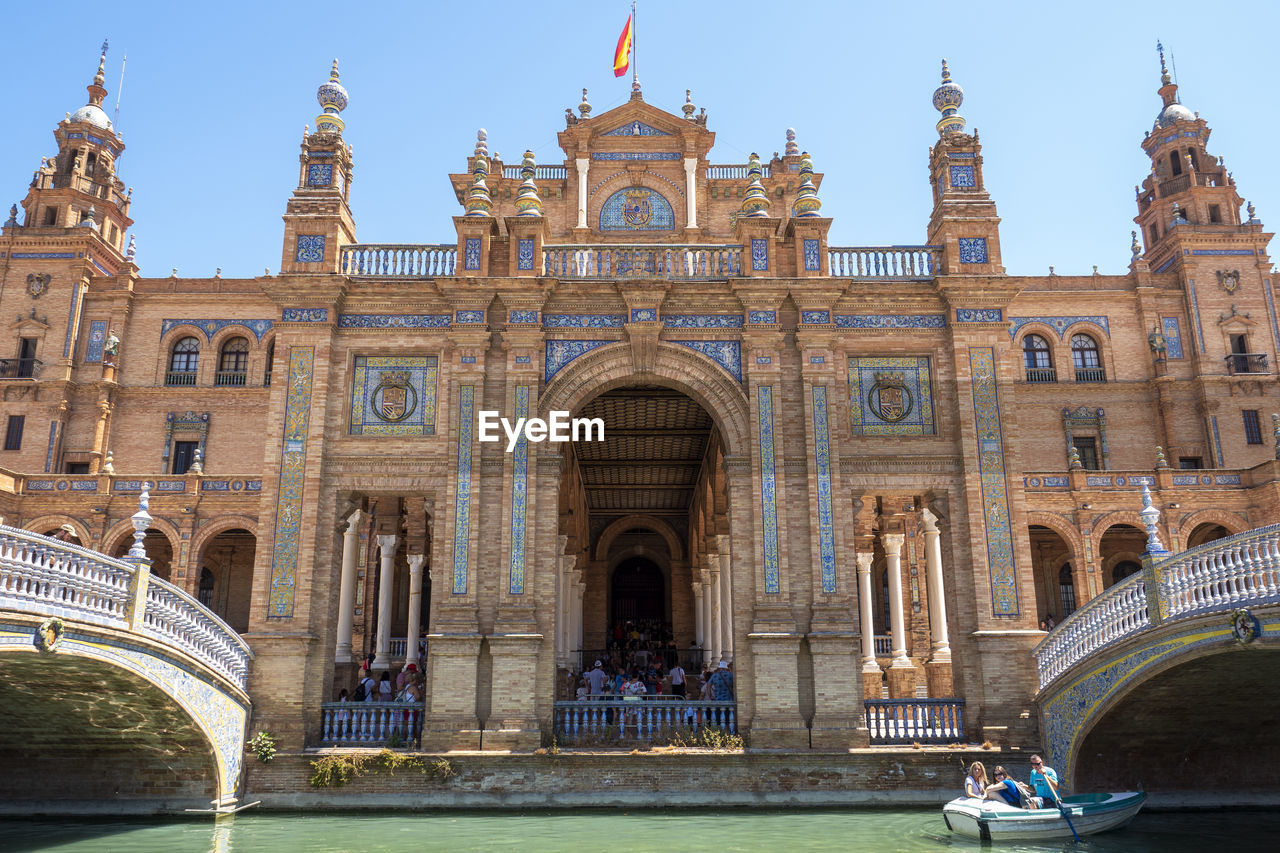 View of historical building against clear sky