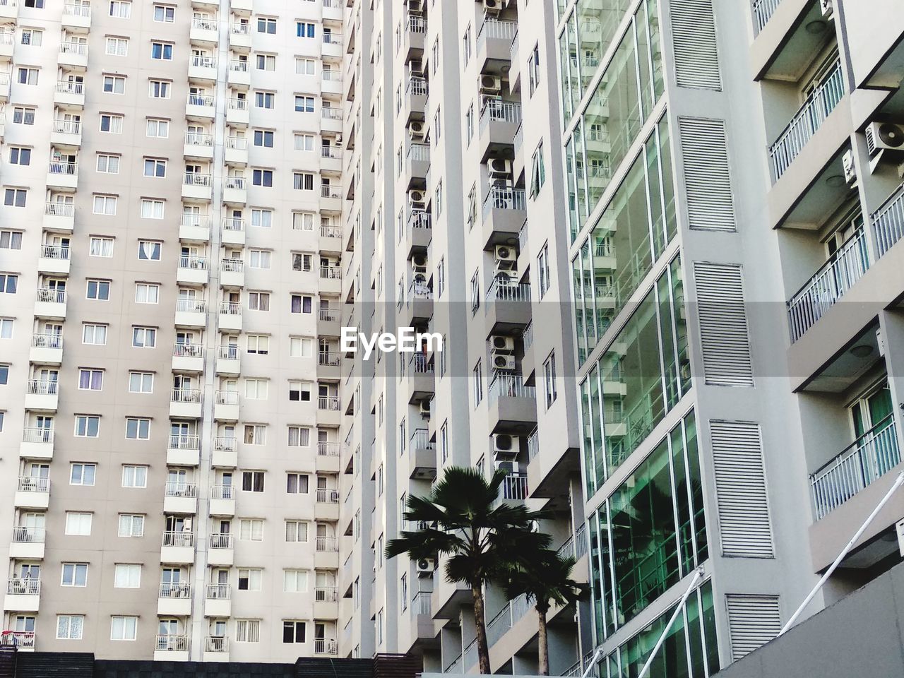 Low angle view of buildings in city