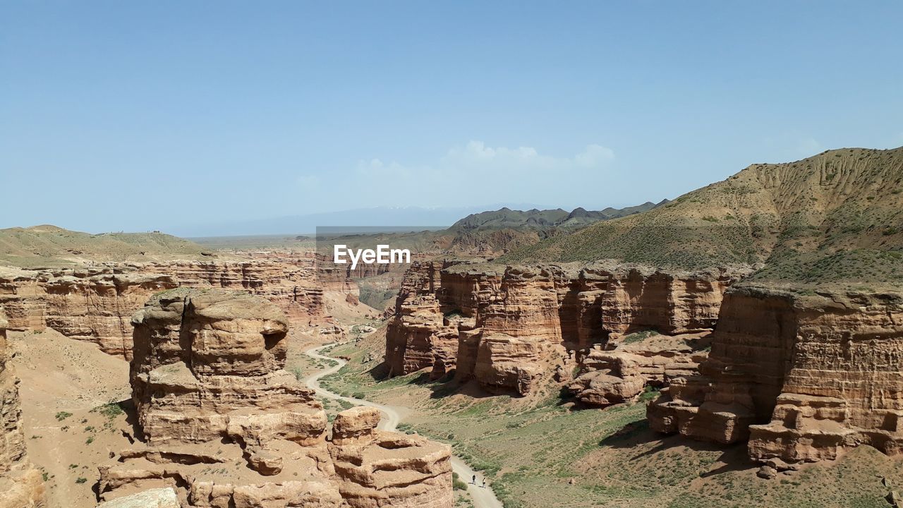 PANORAMIC VIEW OF ROCK FORMATIONS