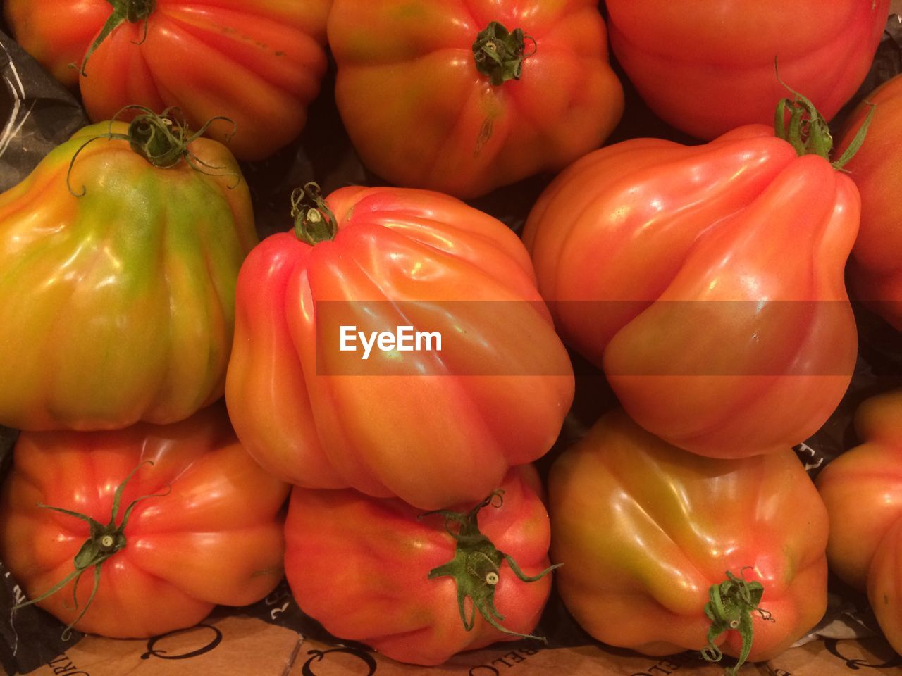 Full frame shot of tomatoes for sale at market stall