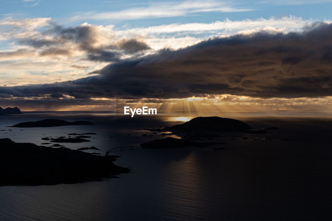 SCENIC VIEW OF SEA DURING SUNSET