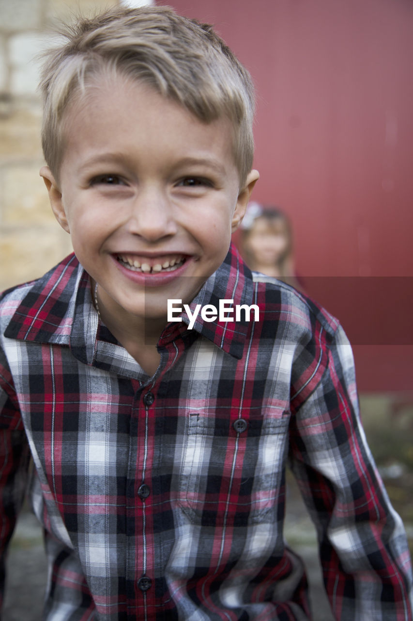 Portrait of smiling boy