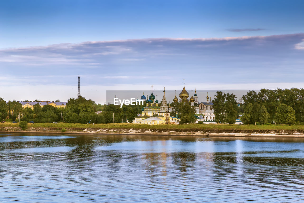 View of uglich from volga river, russia