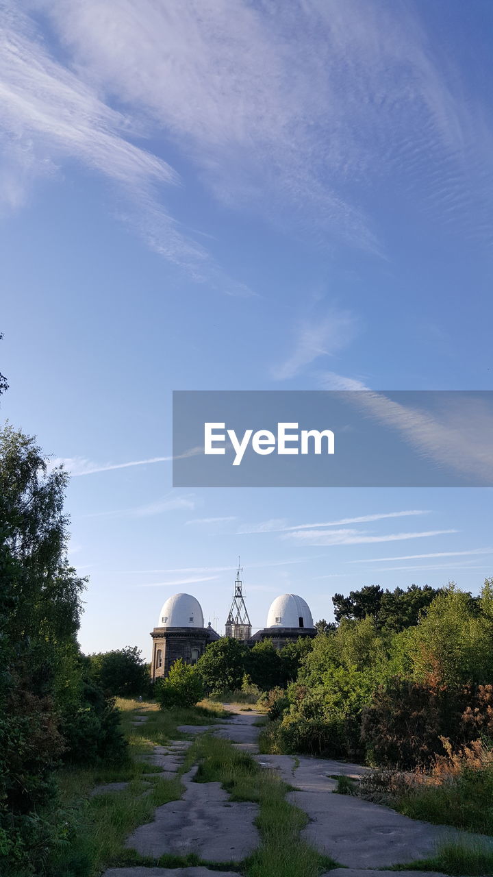 Bidston observatory against sky
