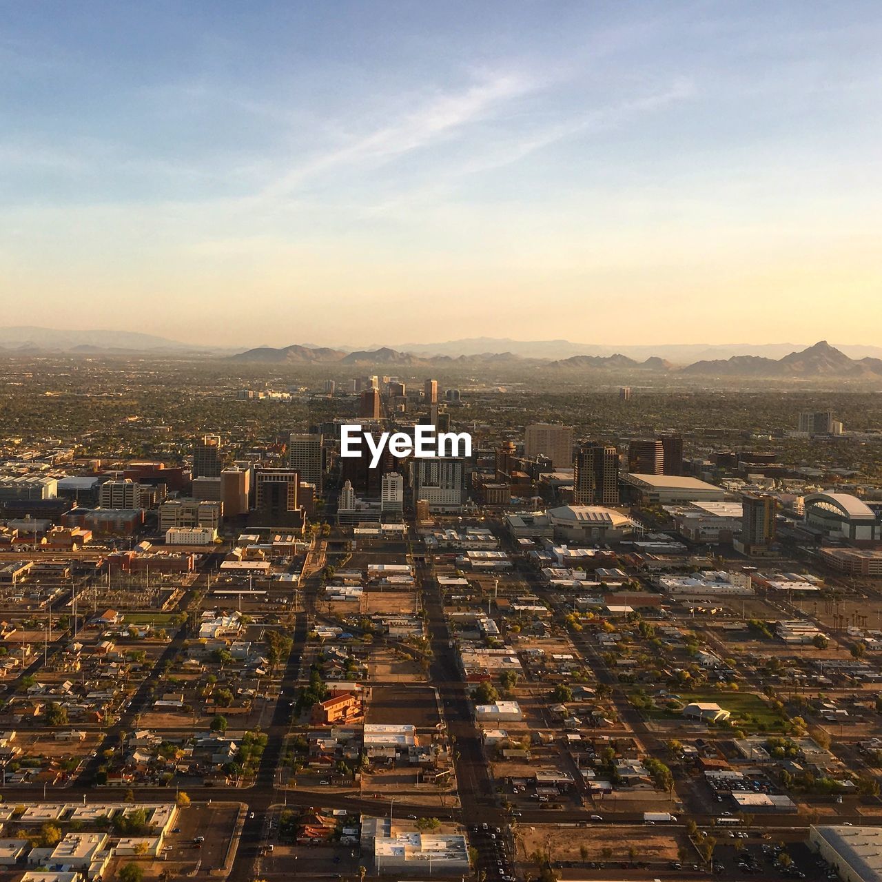 Aerial view of phoenix  looking to the north.