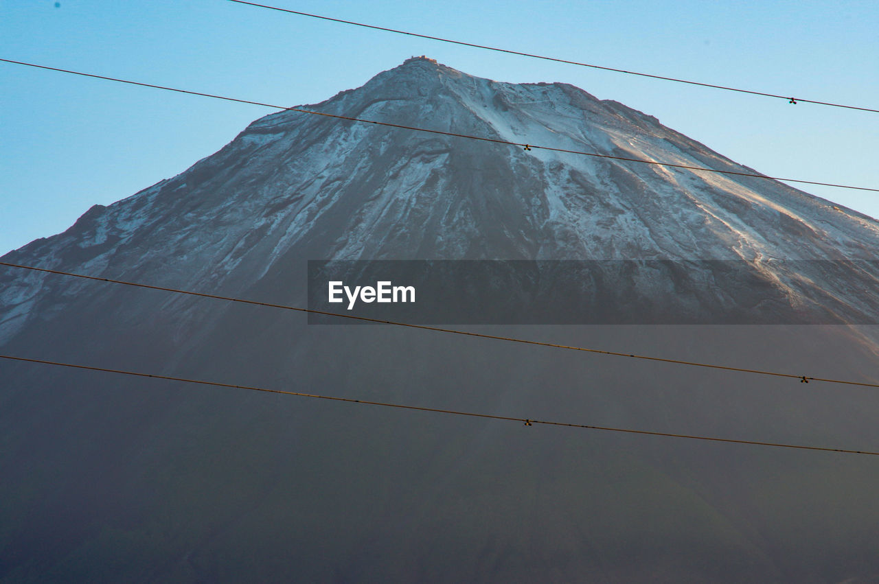 LOW ANGLE VIEW OF CABLES AGAINST SKY