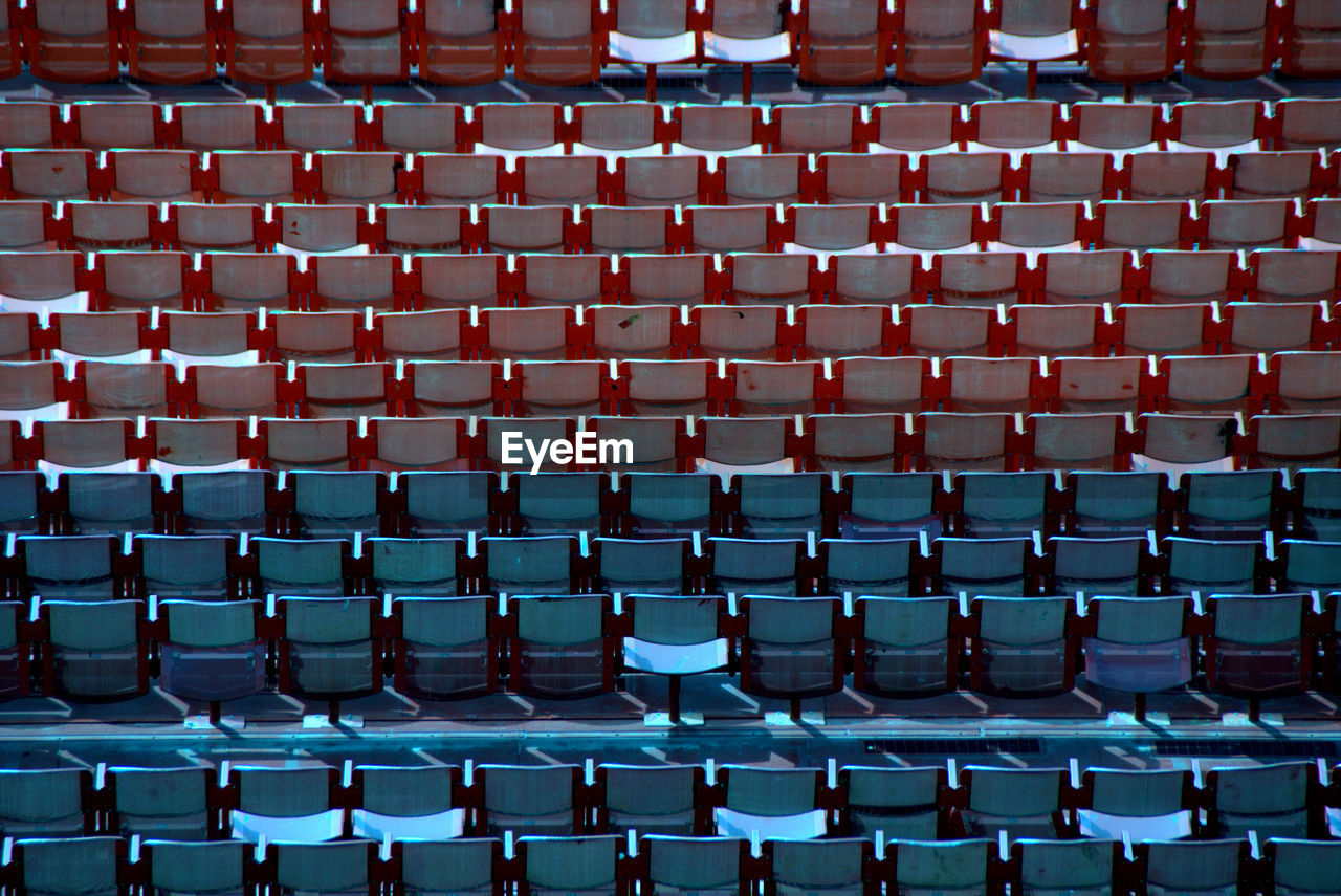 Full frame shot of chairs