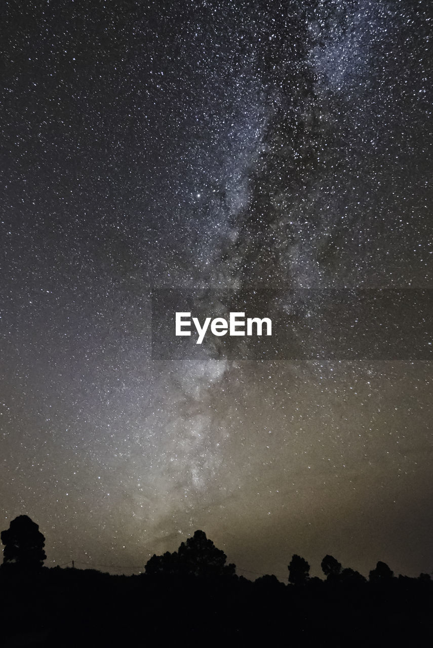 Majestic view of star field against sky during night