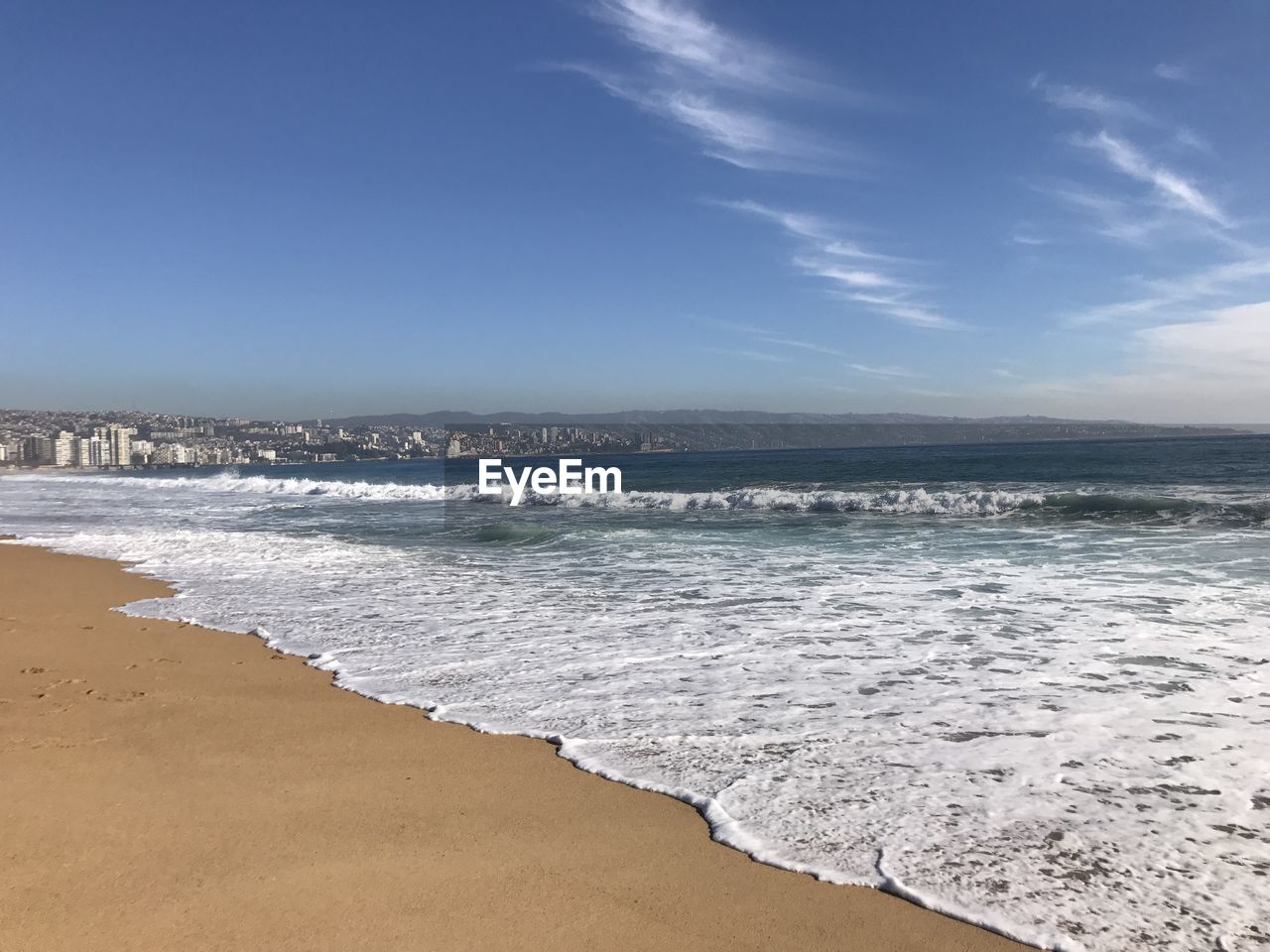 Beach view at viña del mar 