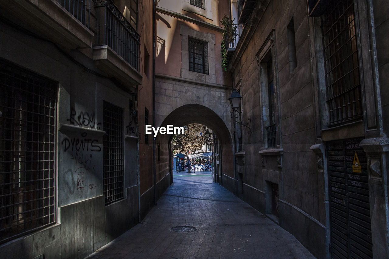 Alley amidst buildings