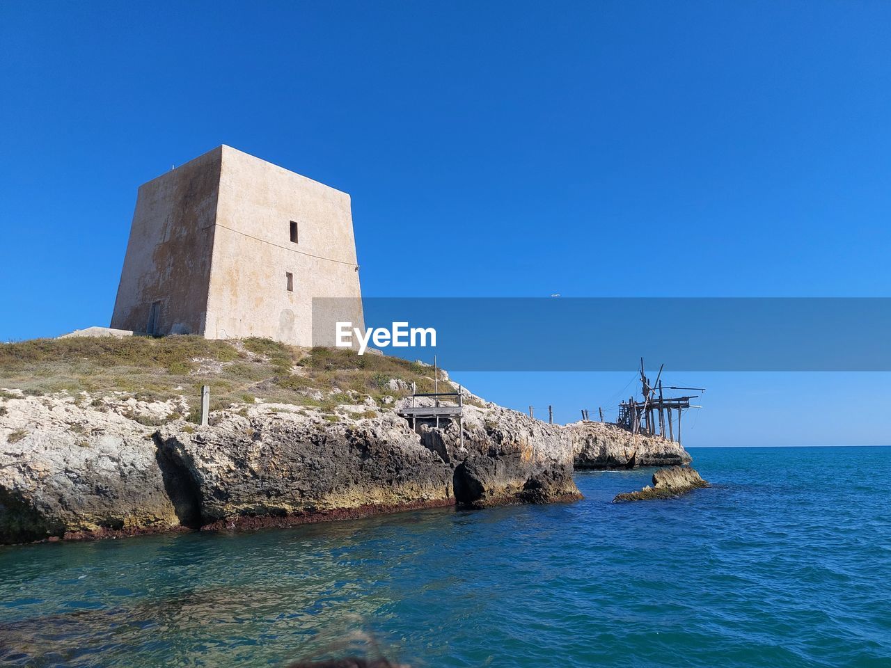 VIEW OF SEA AGAINST CLEAR SKY