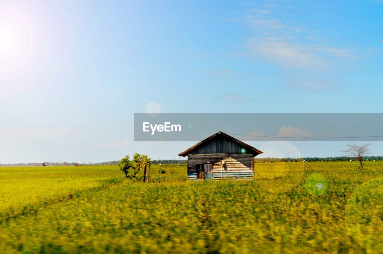 SCENIC VIEW OF FARM AGAINST SKY