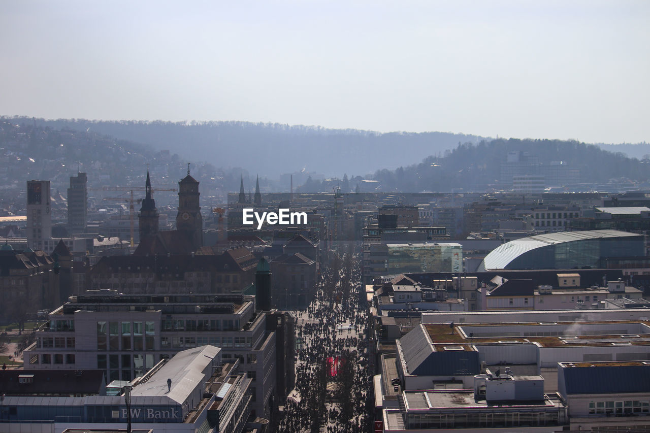 Aerial view of cityscape