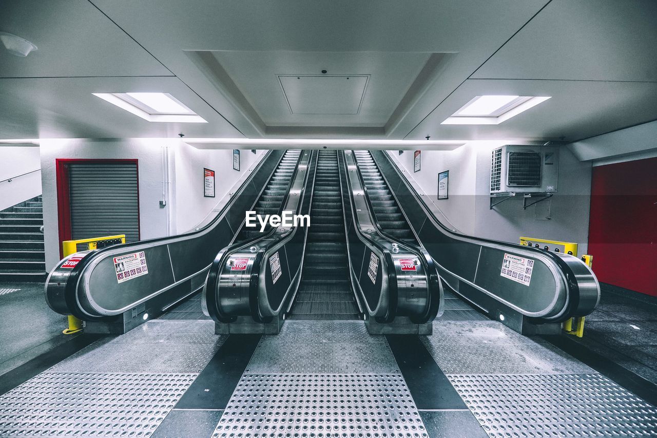 Interior of subway station