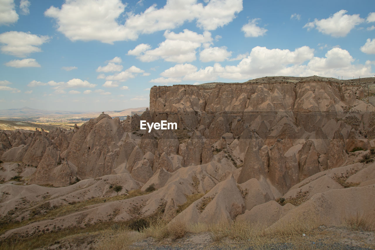 Scenic view of desert against sky