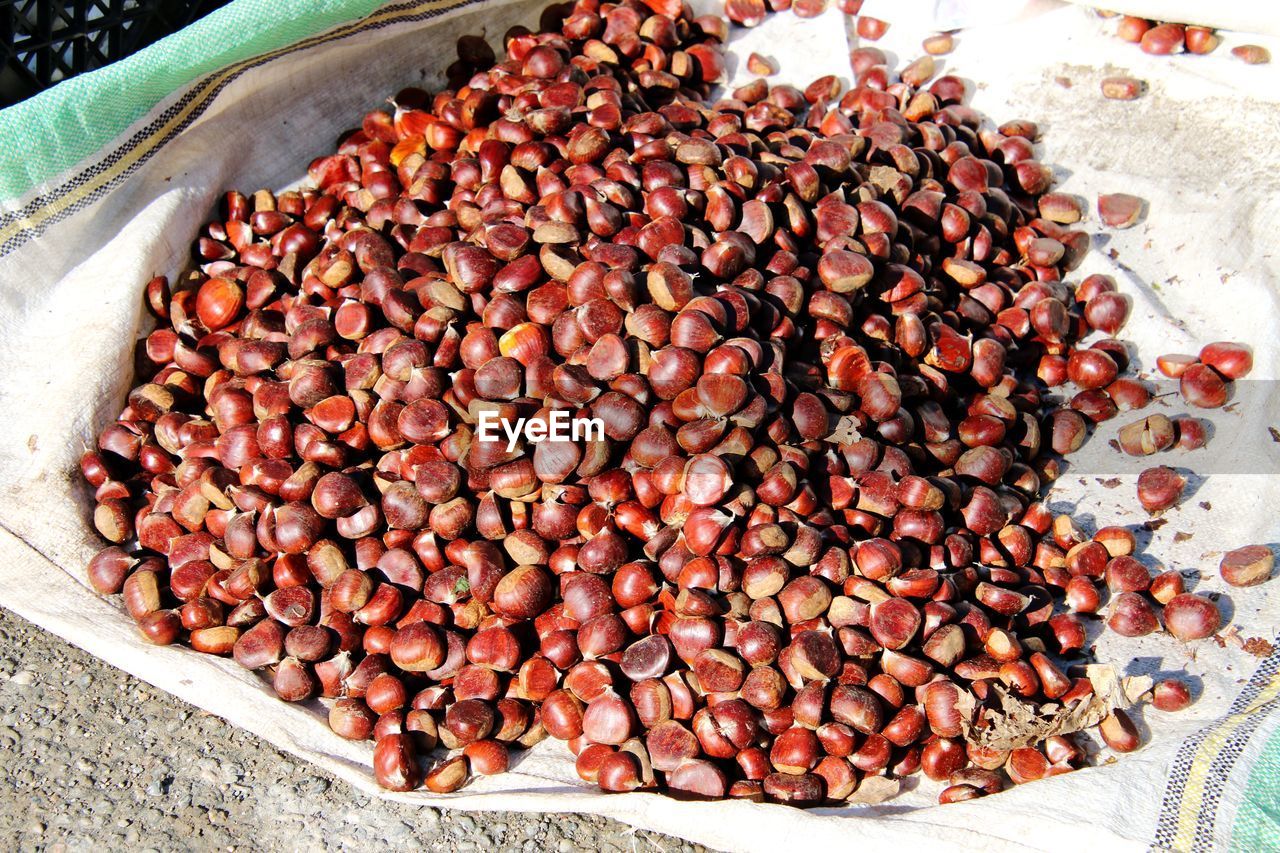 Chestnuts for sale at street market