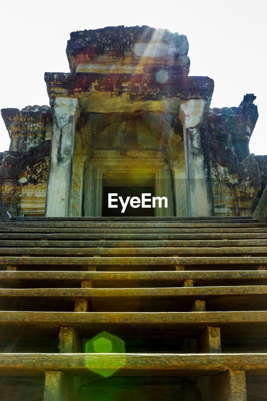 LOW ANGLE VIEW OF TEMPLE