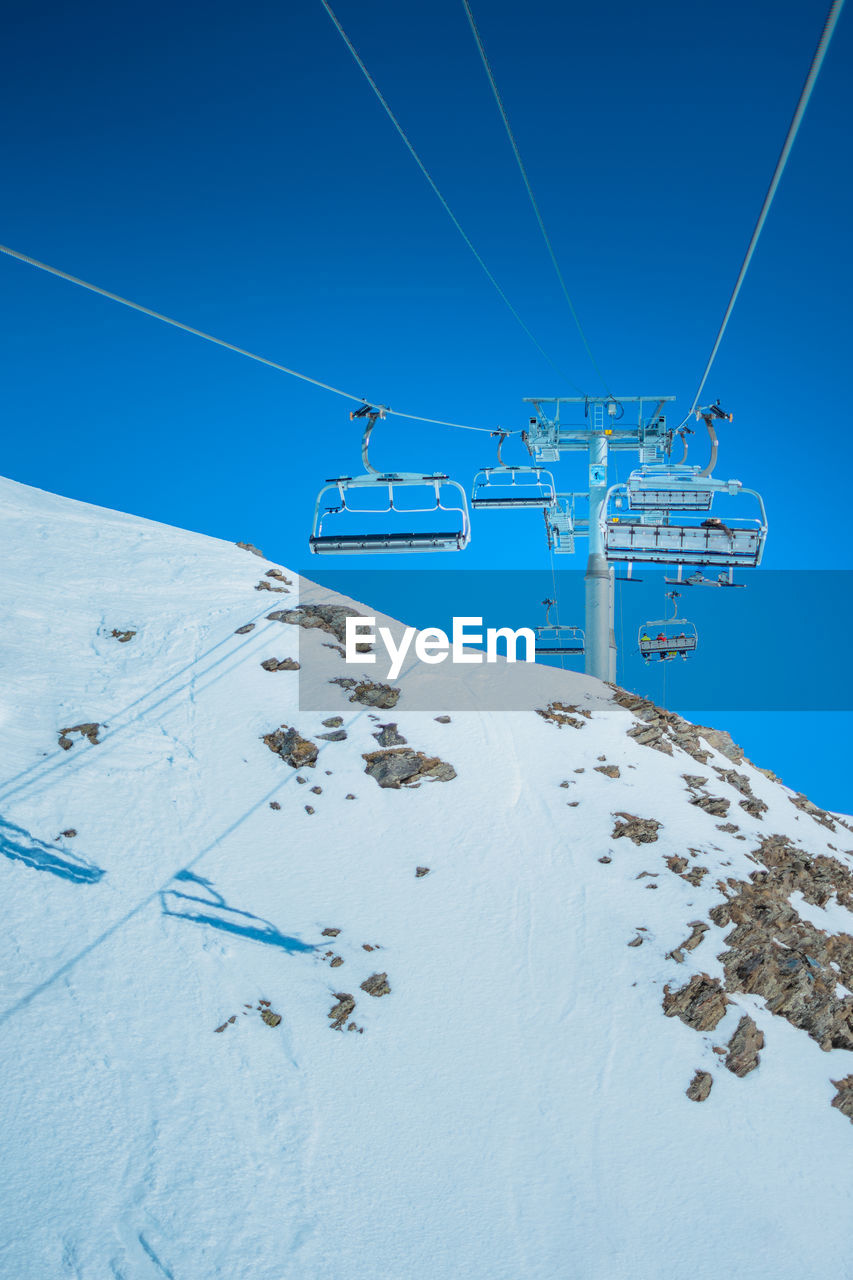 Ski lift in the french alps