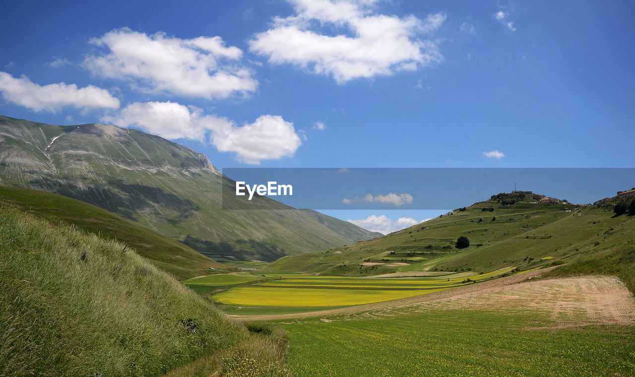 Scenic view of landscape against sky