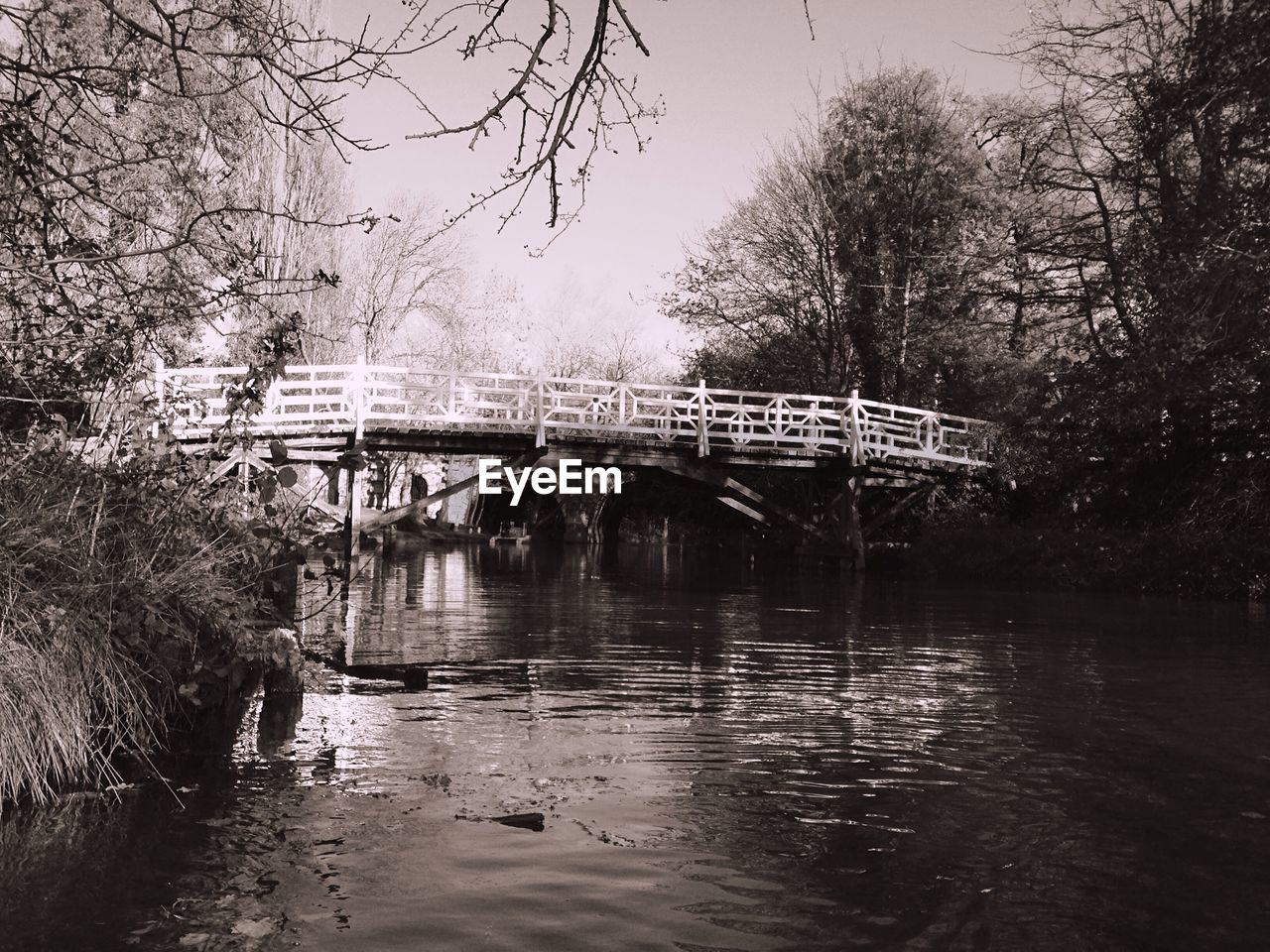 FOOTBRIDGE OVER RIVER