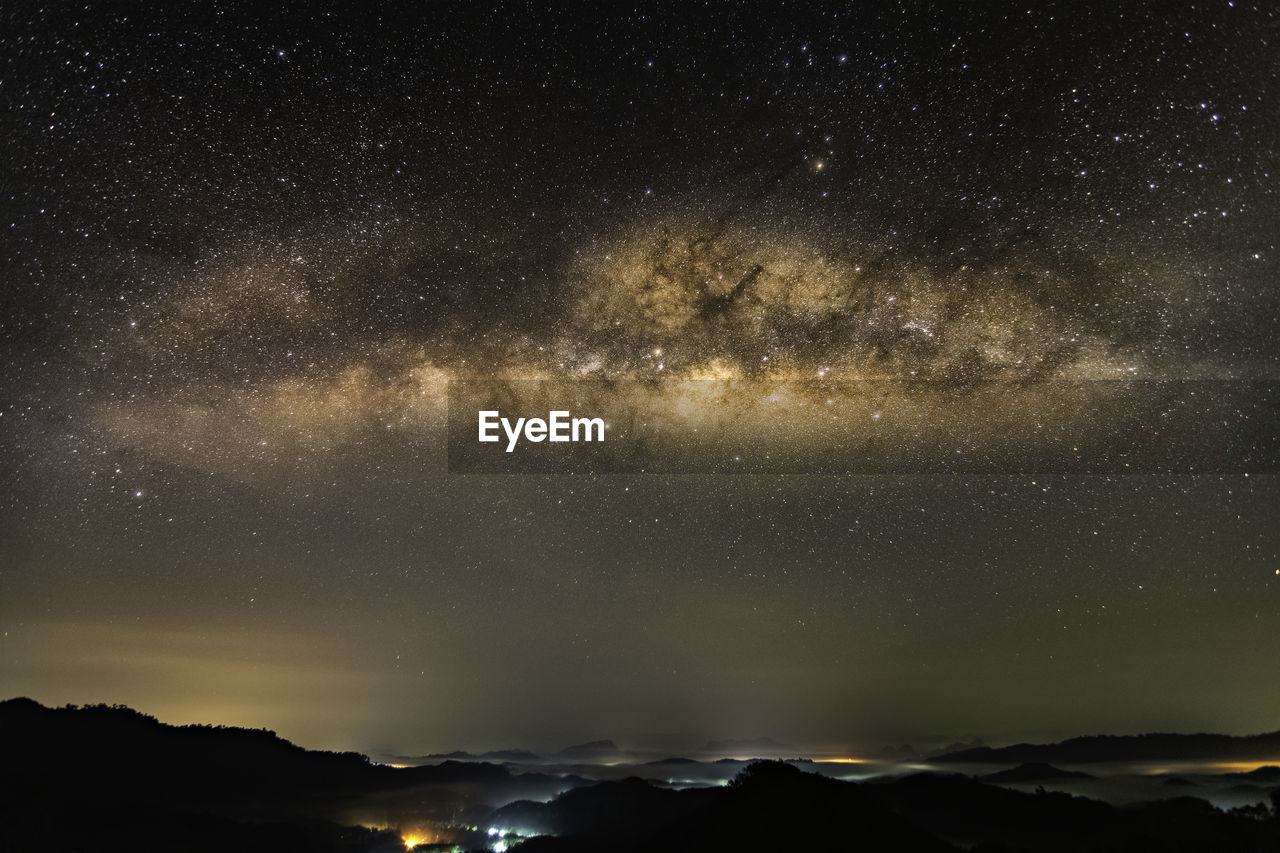 Low angle view of sky at night