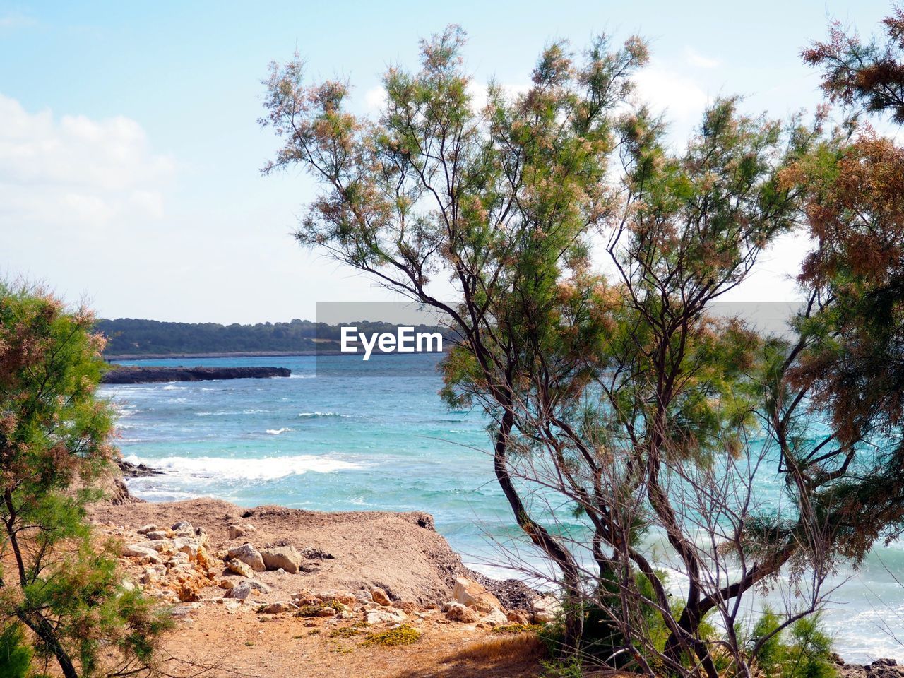 Idyllic view of beach at majorca