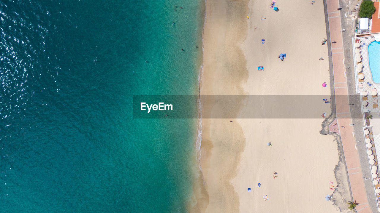 Aerial view of beach