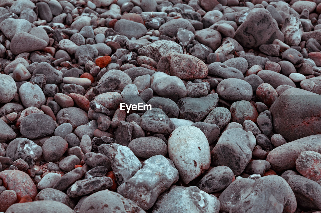 Full frame shot of pebbles