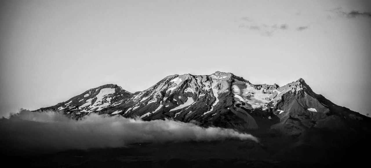 SCENIC VIEW OF SNOW COVERED MOUNTAINS